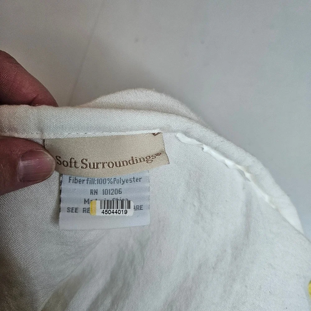 Soft Surroundings Queen Lombardi Comforter Cream